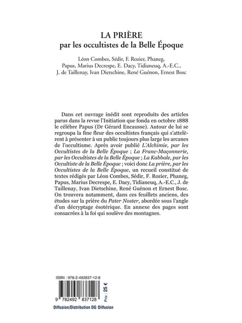 La Prière par les Occultistes de la Belle-Epoque