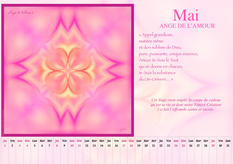 calendrier des Anges 2025