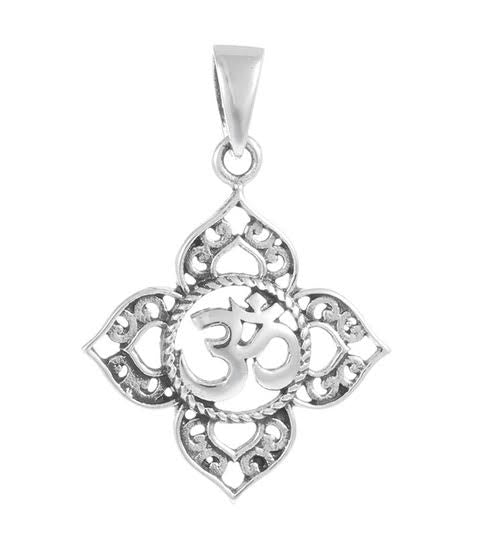 Pendentif Om en Argent massif