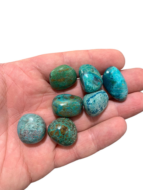 Chrysocolle pierres polies