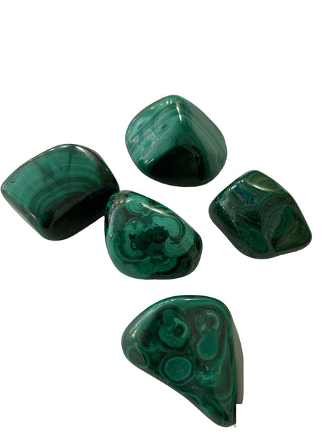 Malachite pierres polies