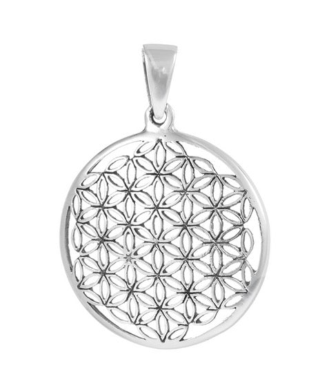 Pendentif Fleur de Vie en Argent massif