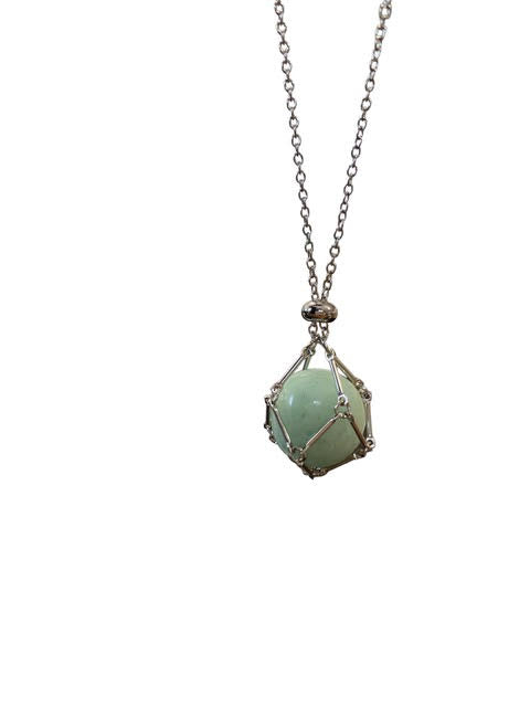 Pendentif avec pierre interchangeable (Aventurine)